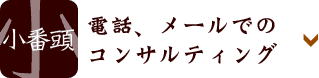小番頭電話、メールでのコンサルティング